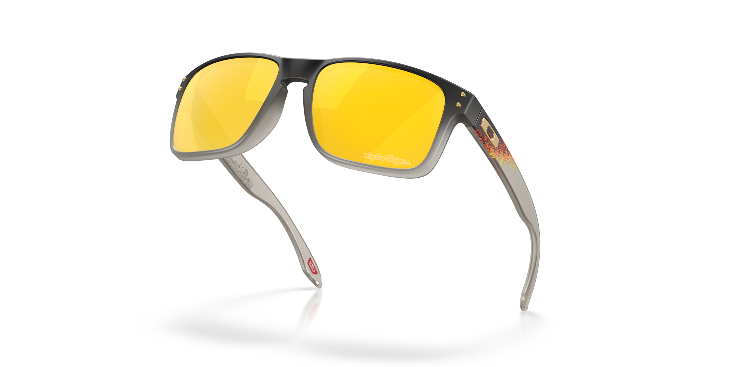 Oakley Holbrook™ Troy Lee Designs Series - Prizm 24k Polarized Lenses Black Fade Frame Sunglasses