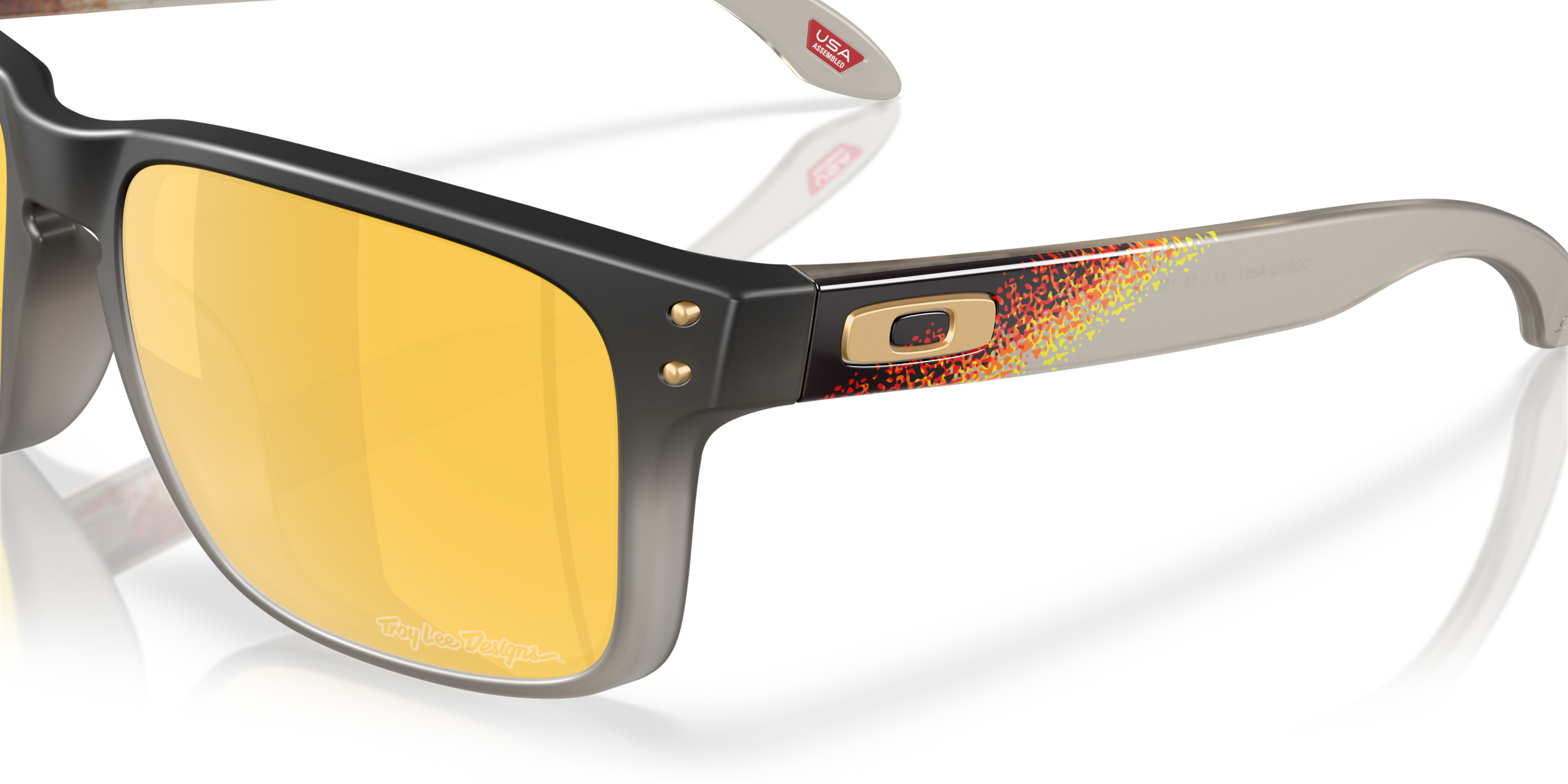 Oakley Holbrook™ Troy Lee Designs Series - Prizm 24k Polarized Lenses Black Fade Frame Sunglasses