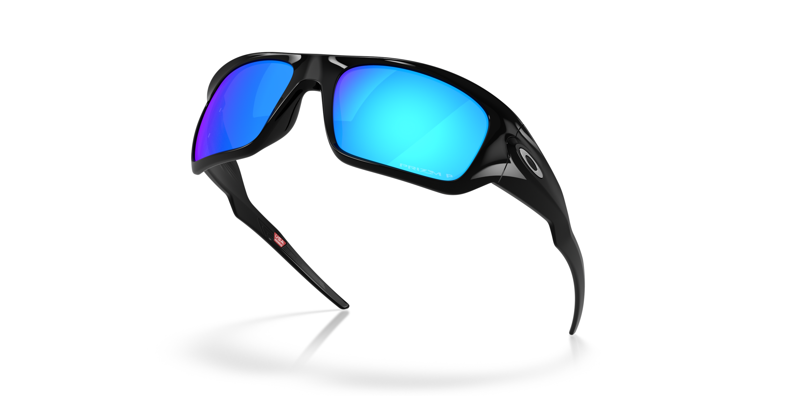 Oakley Masseter Polished Black Prizm Sapphire Polarized Sunglasses
