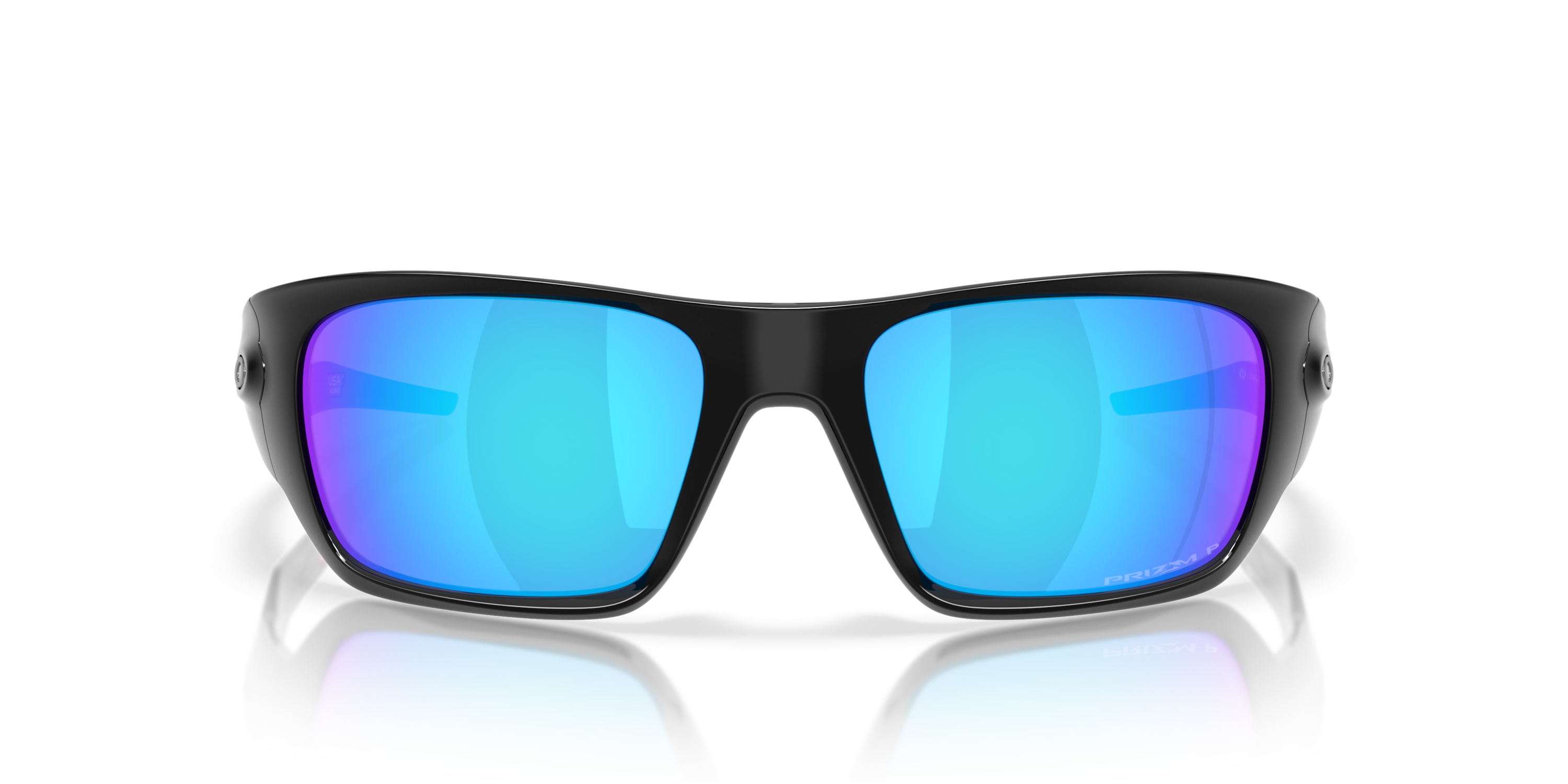 Oakley Masseter Polished Black Prizm Sapphire Polarized Sunglasses