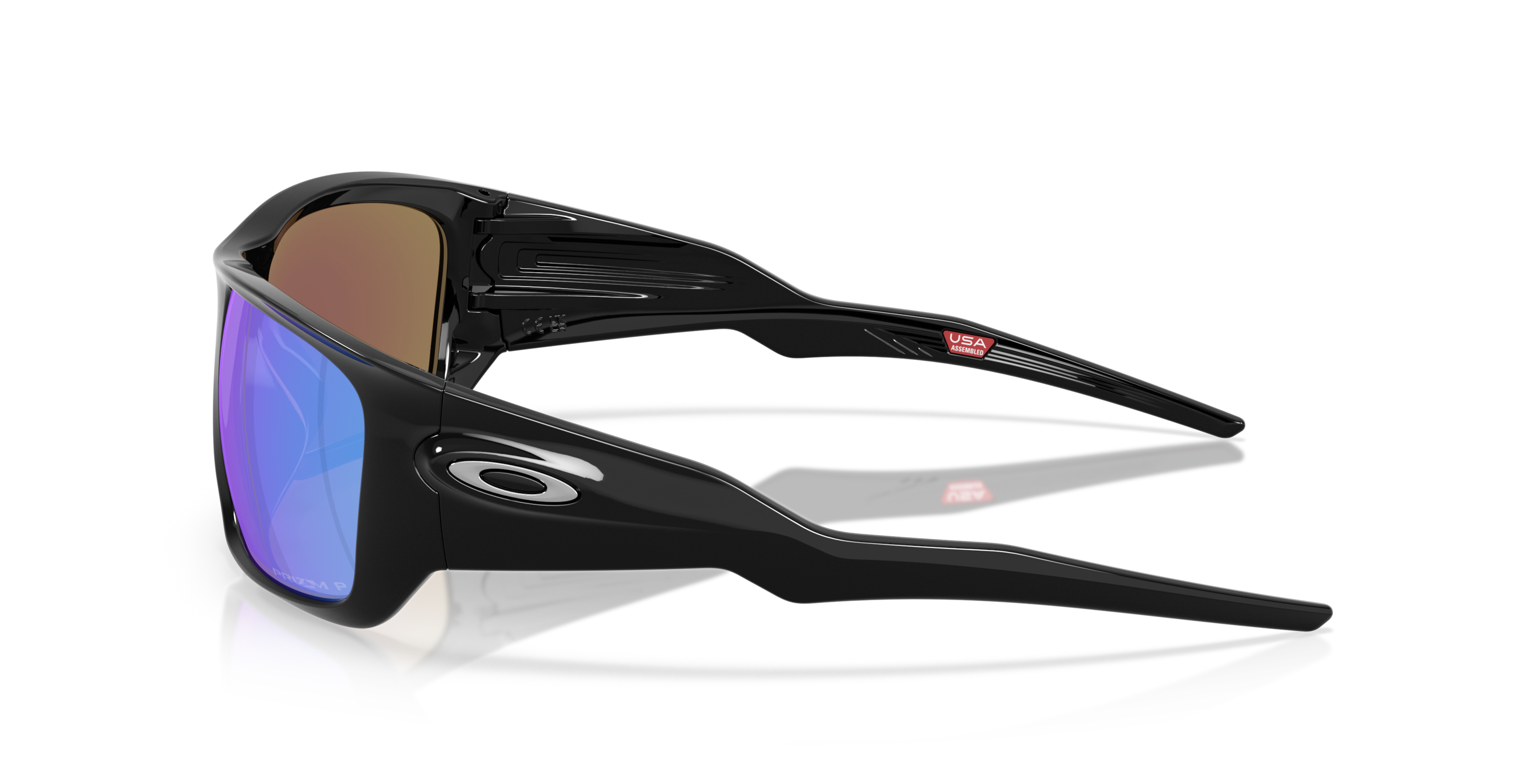 Oakley Masseter Polished Black Prizm Sapphire Polarized Sunglasses