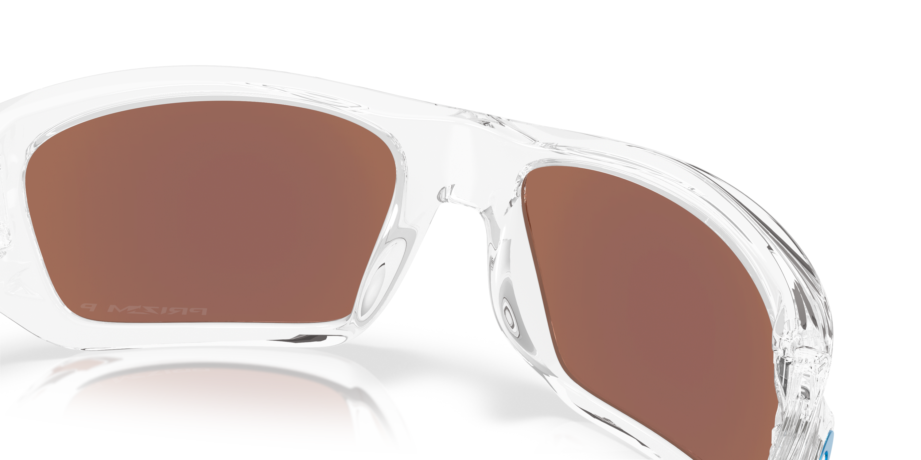 Oakley Masseter Prizm Deep Water Polarized Lens, Polished Clear Sunglasses