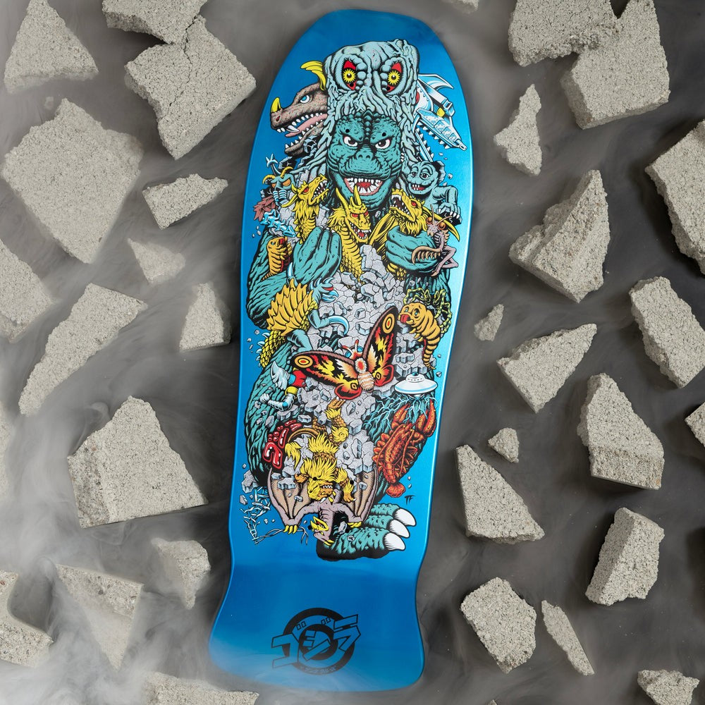 Planche de skate Santa Cruz X Godzilla Limited Edition Kaiju Roskopp Reissue 10,125 po x 30,2 po