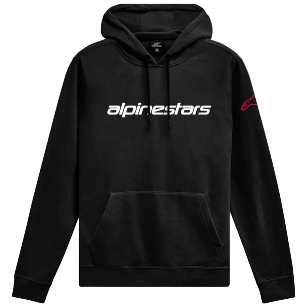 Linear Wordmark V3 Hoodie - Zwart/Wit/Rood