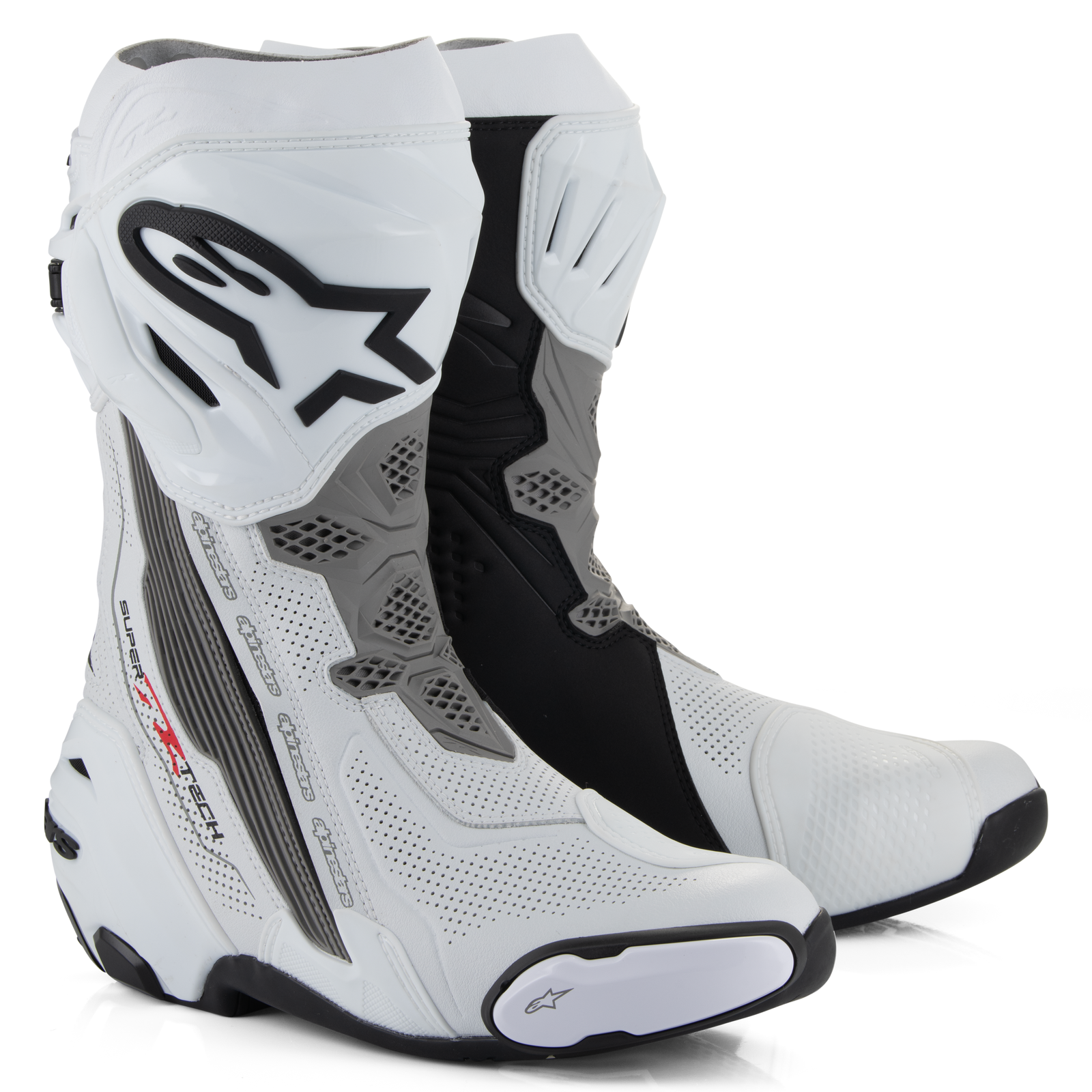 Bottes Supertech R ventilées - Blanc/Gris moyen/Noir