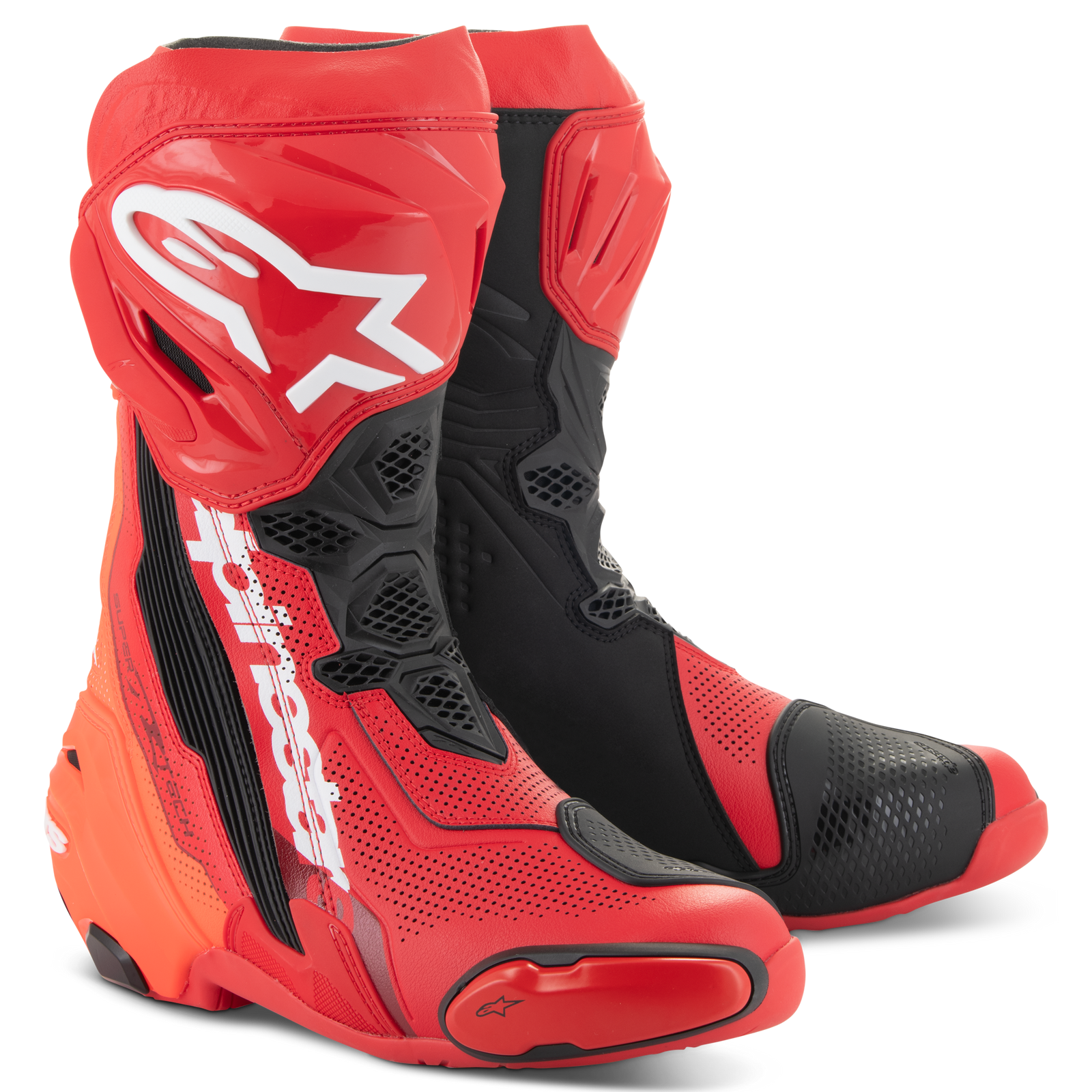 Supertech R Vented Boot - Bright Red/Red Fluo