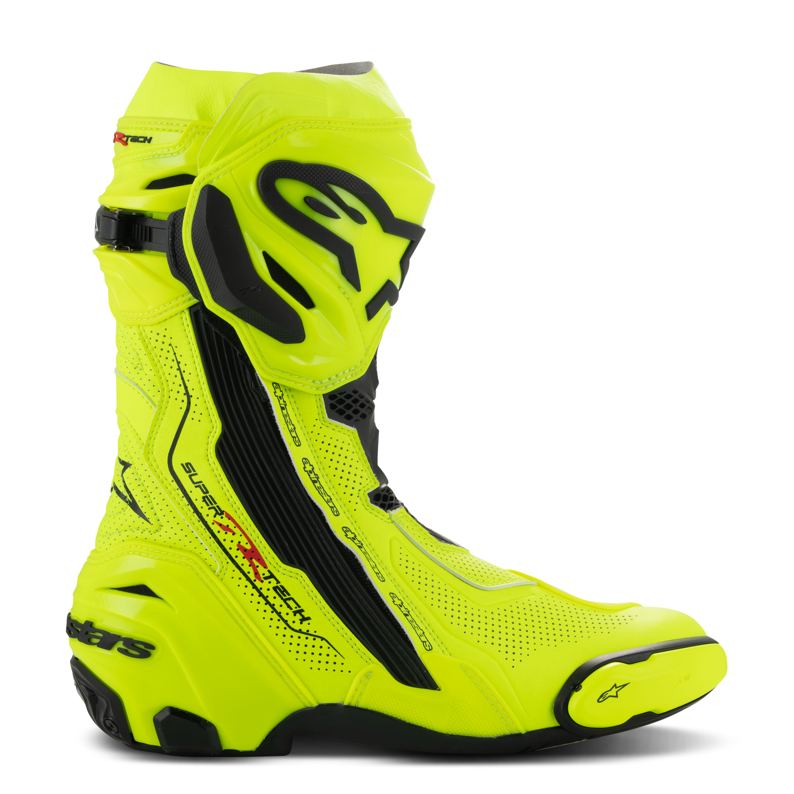 Bottes Supertech R ventilées - Jaune fluo/Noir