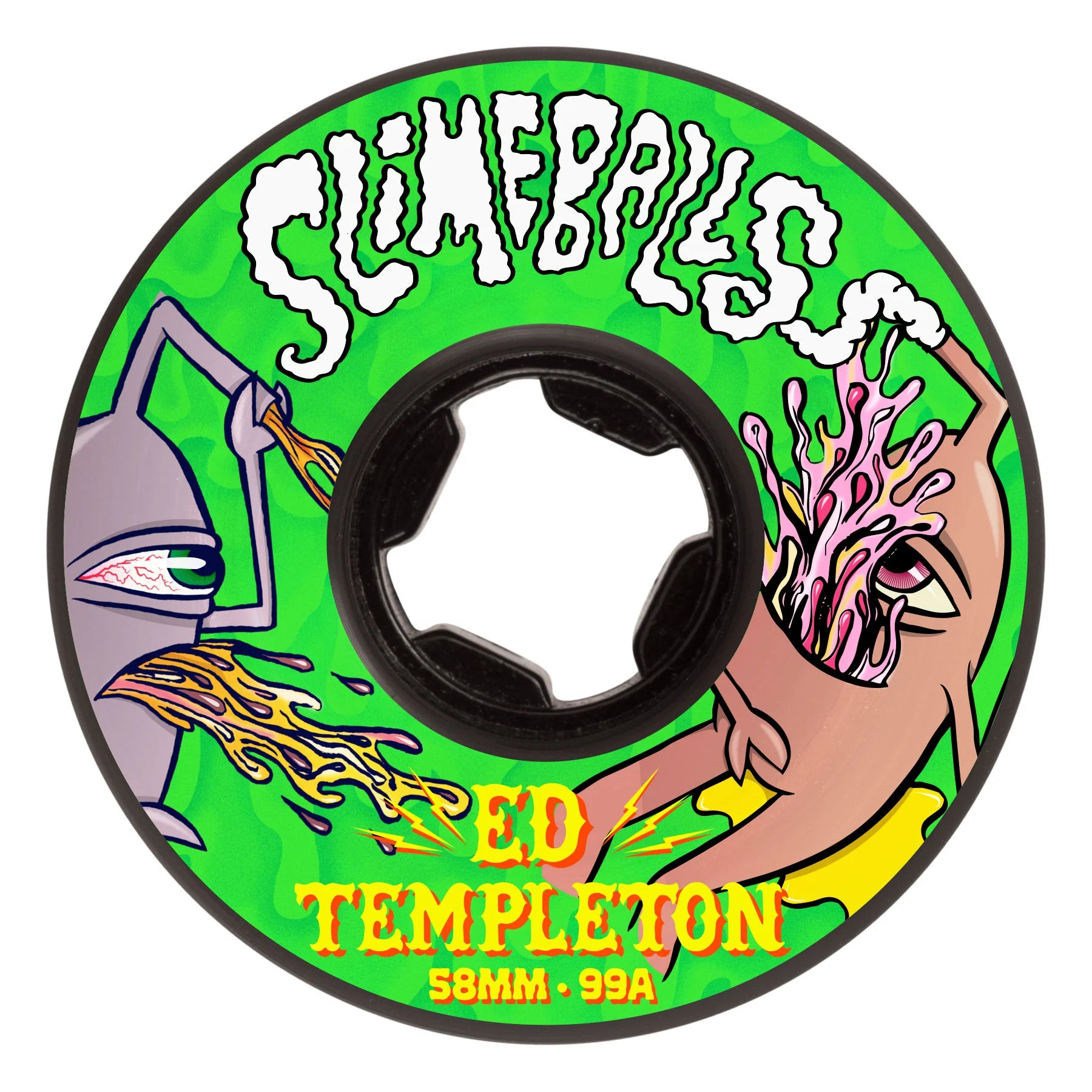 Slime Balls 58mm Ed Templeton Vomits 99a Slime Balls Guest Skateboard Wheels