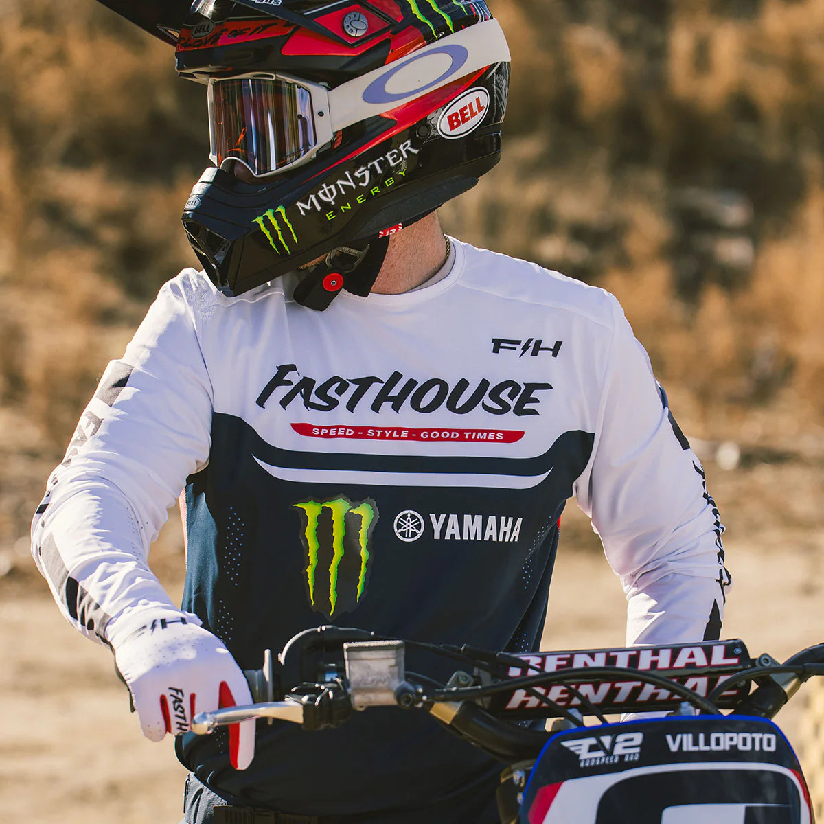 Fasthouse Helix Circuit Jersey - Navy/White/Red