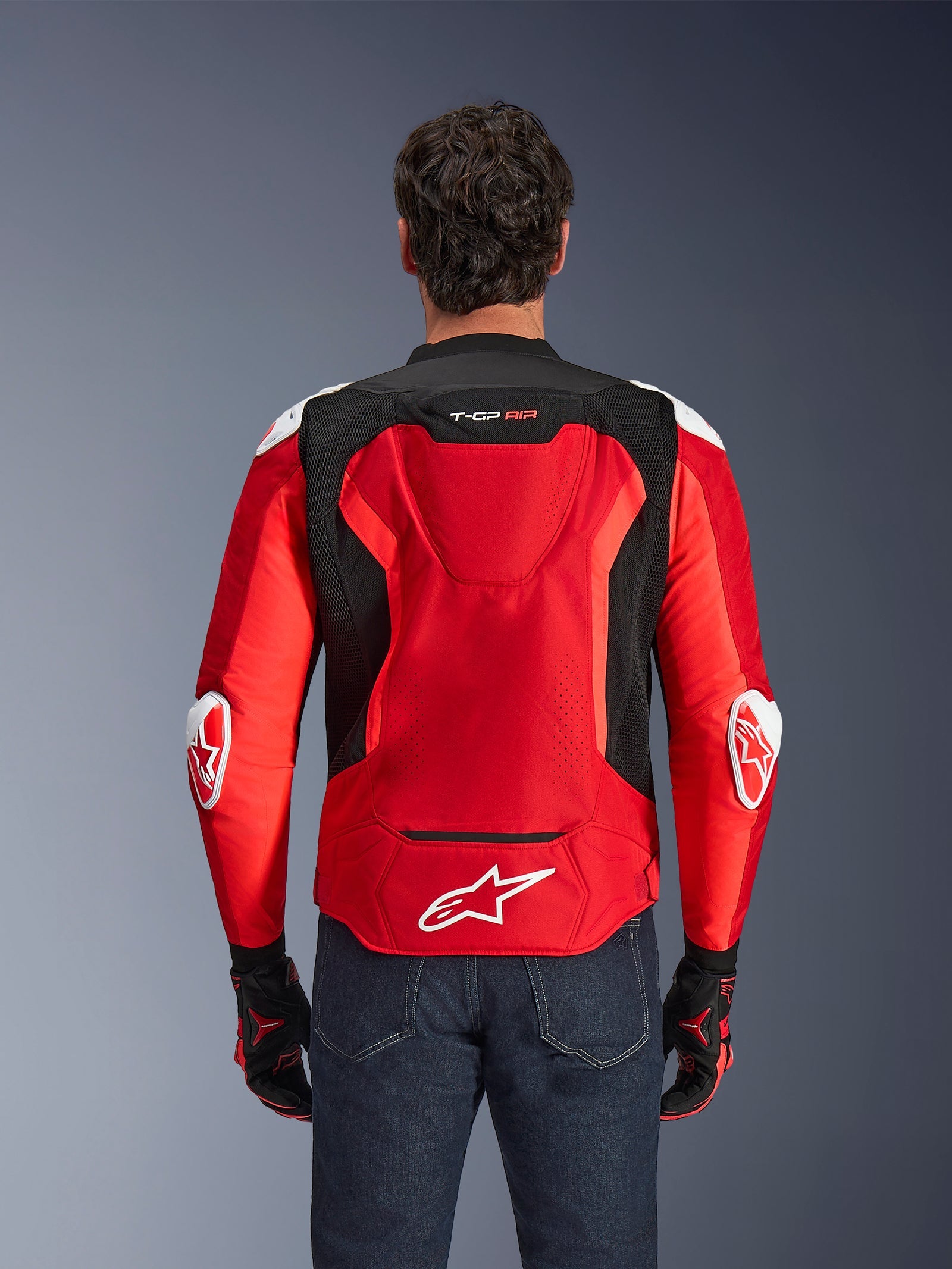 Alpinestars T-GP Air Jacket - Bright Red/Red Fluo/Black