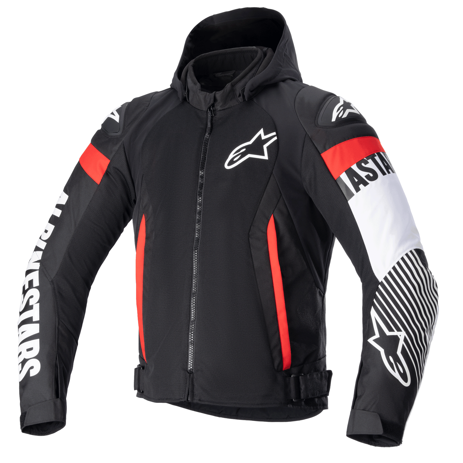 Alpinestars Zaca Air Jacket - Black/White/Red Fluo