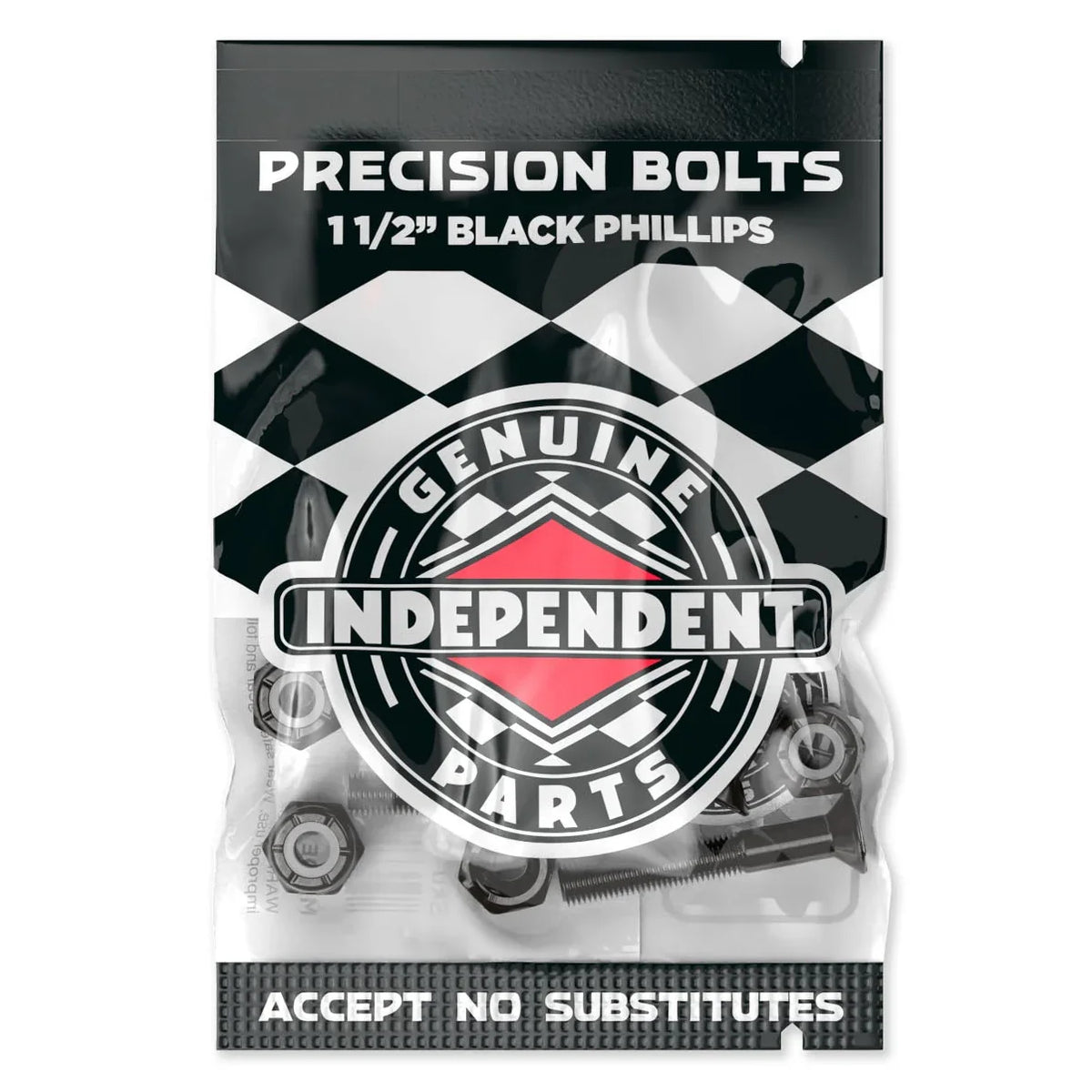 Independent Hardware Precision Bolts 11/2" Phillips - Black