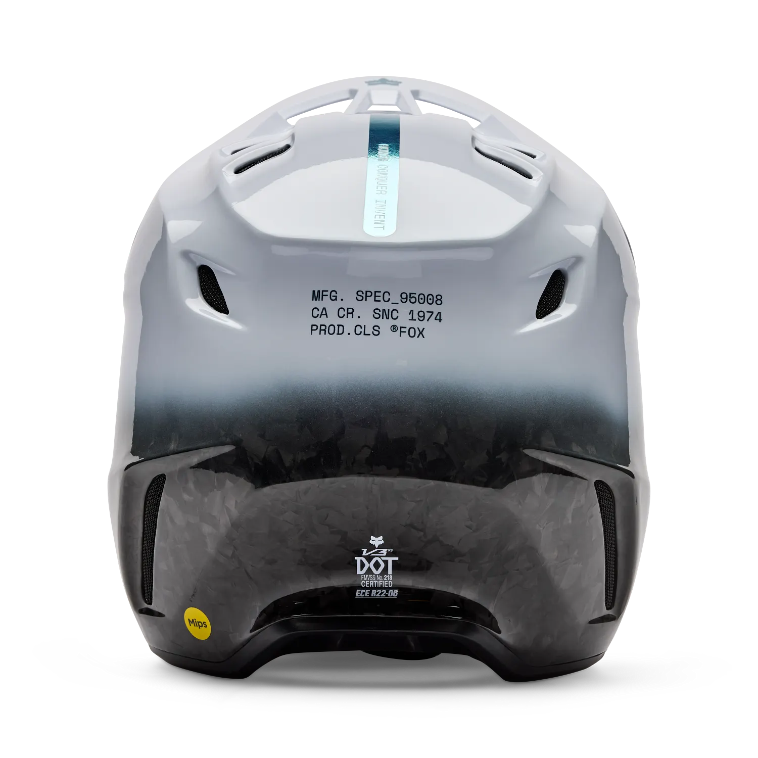 Fox V3 RS Ghost Helmet - White