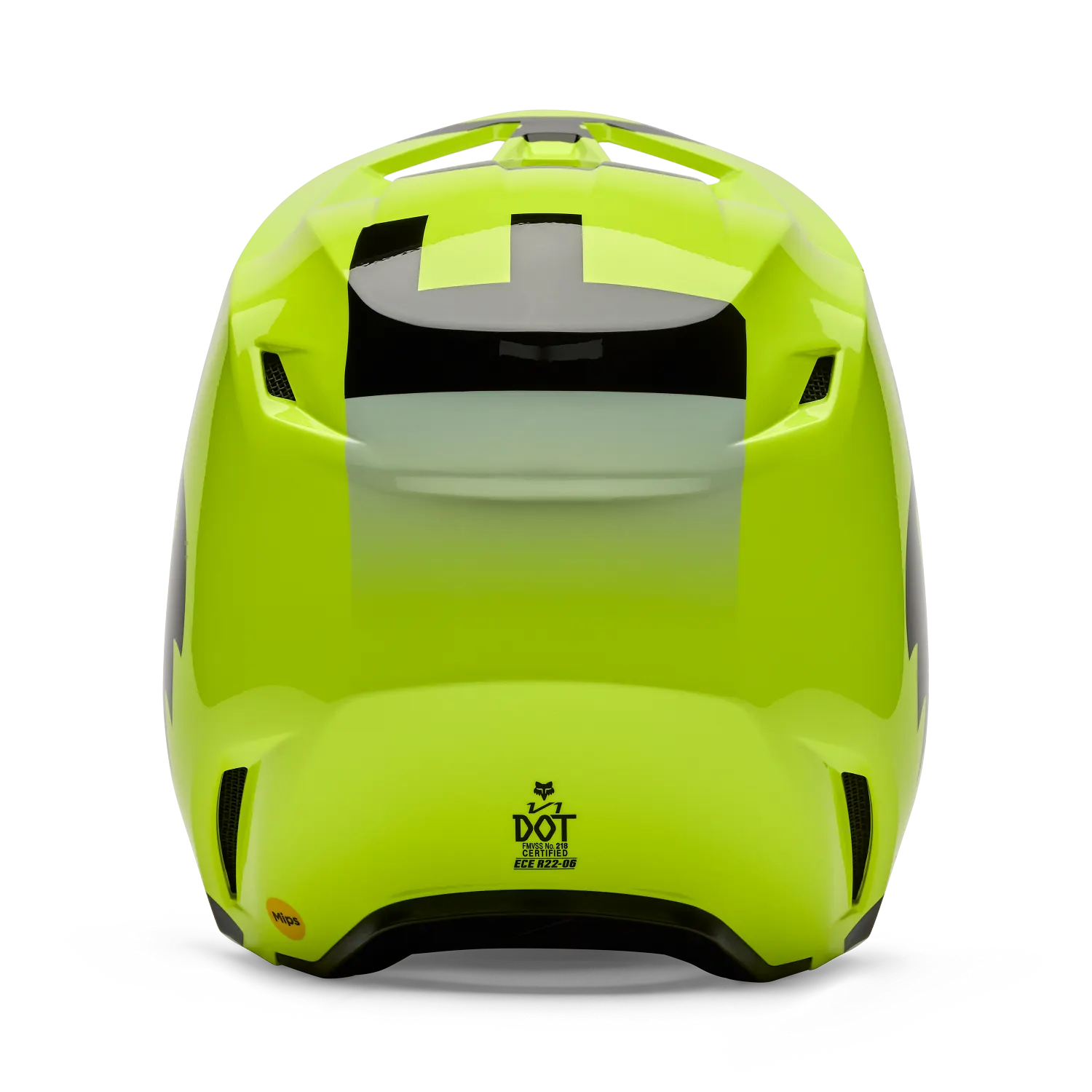 Fox V1 Shield Helmet - Flo Yellow