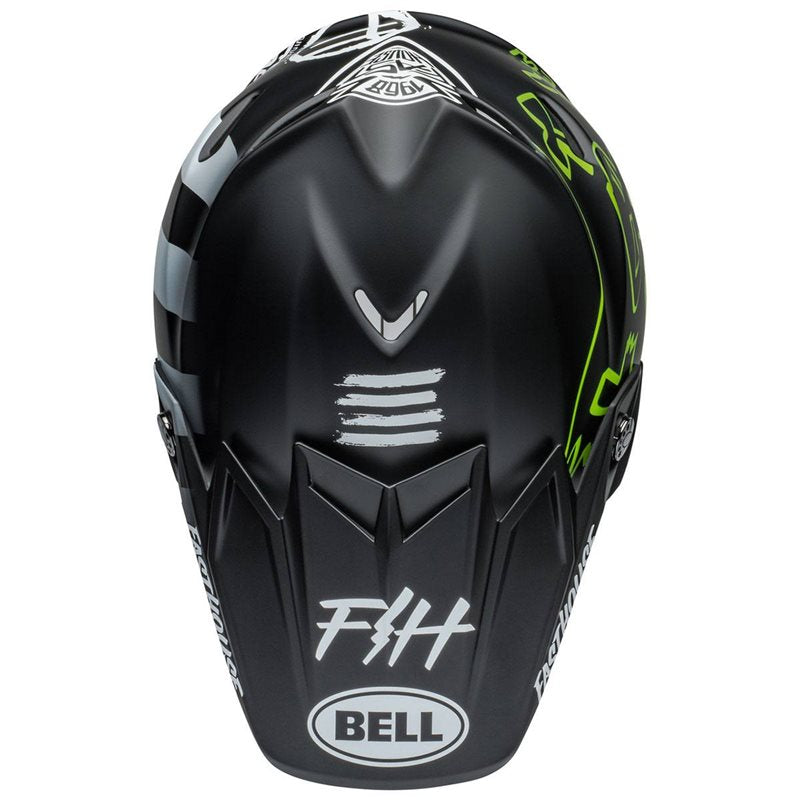 Bell Moto-9S Flex Fasthouse MC Core Helm Zwart/Geel