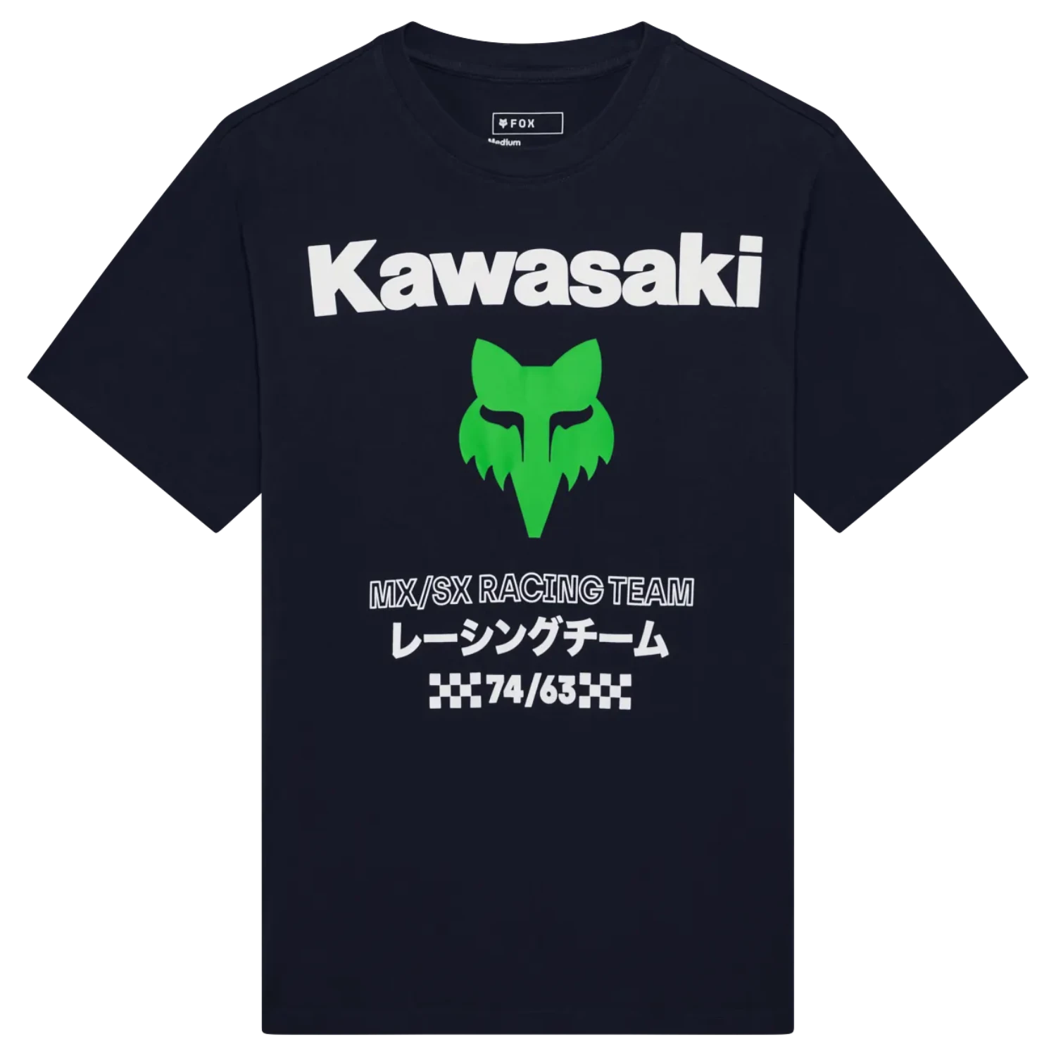 T-shirt oversized mi-lourd Fox Kawi - Bleu nuit