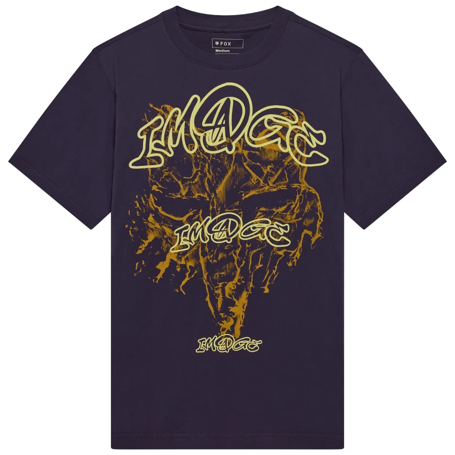 T-shirt oversize imprimé renard - Prune parfaite