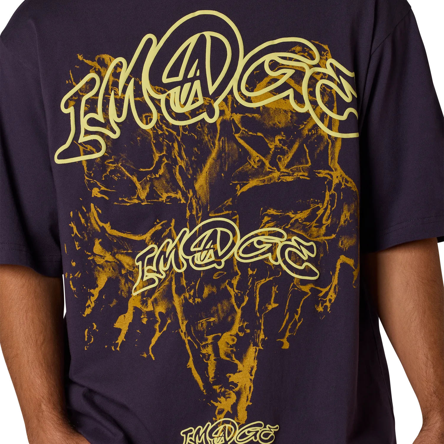 T-shirt oversize imprimé renard - Prune parfaite