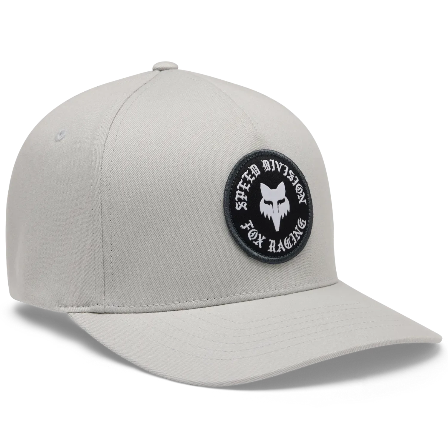 Fox Badge Flexfit Hat - Light Grey