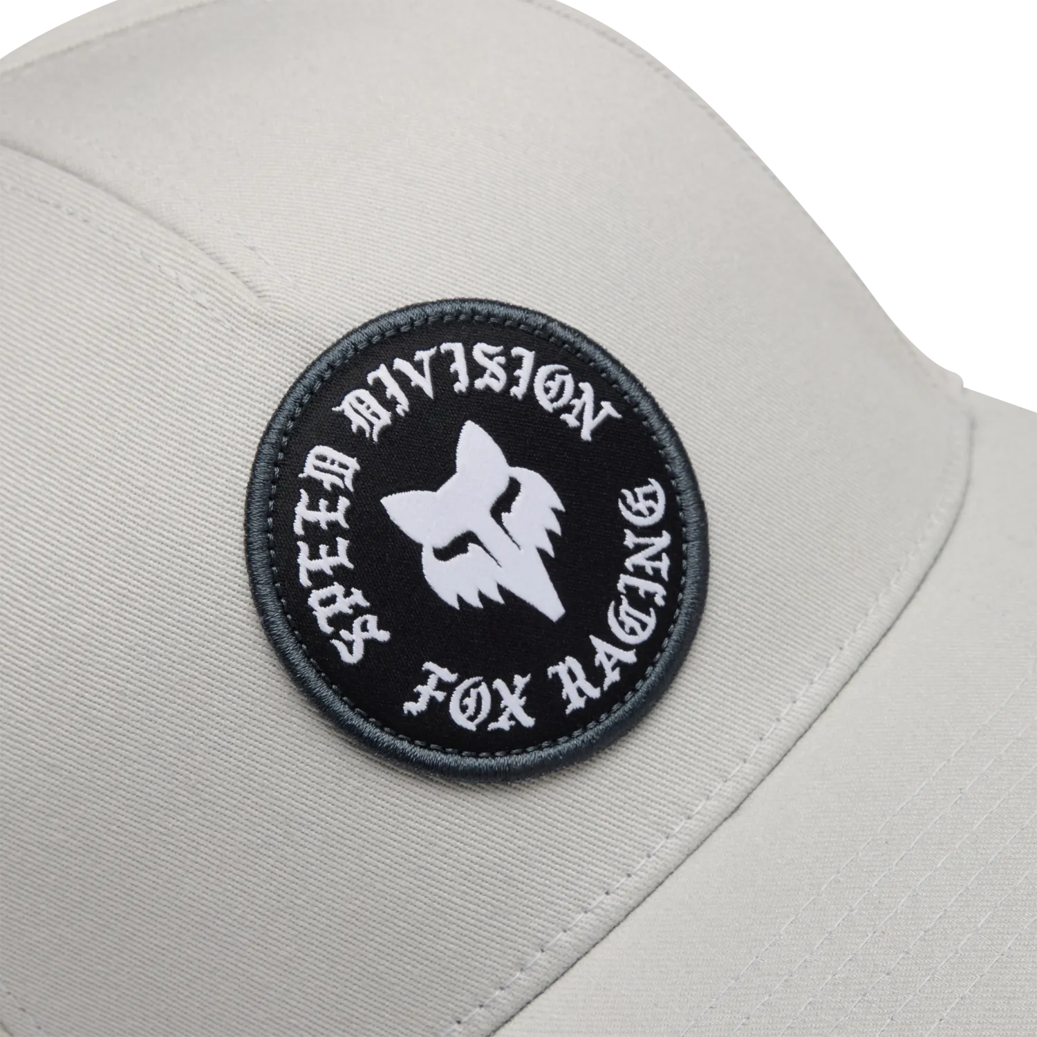 Fox Badge Flexfit Hat - Light Grey