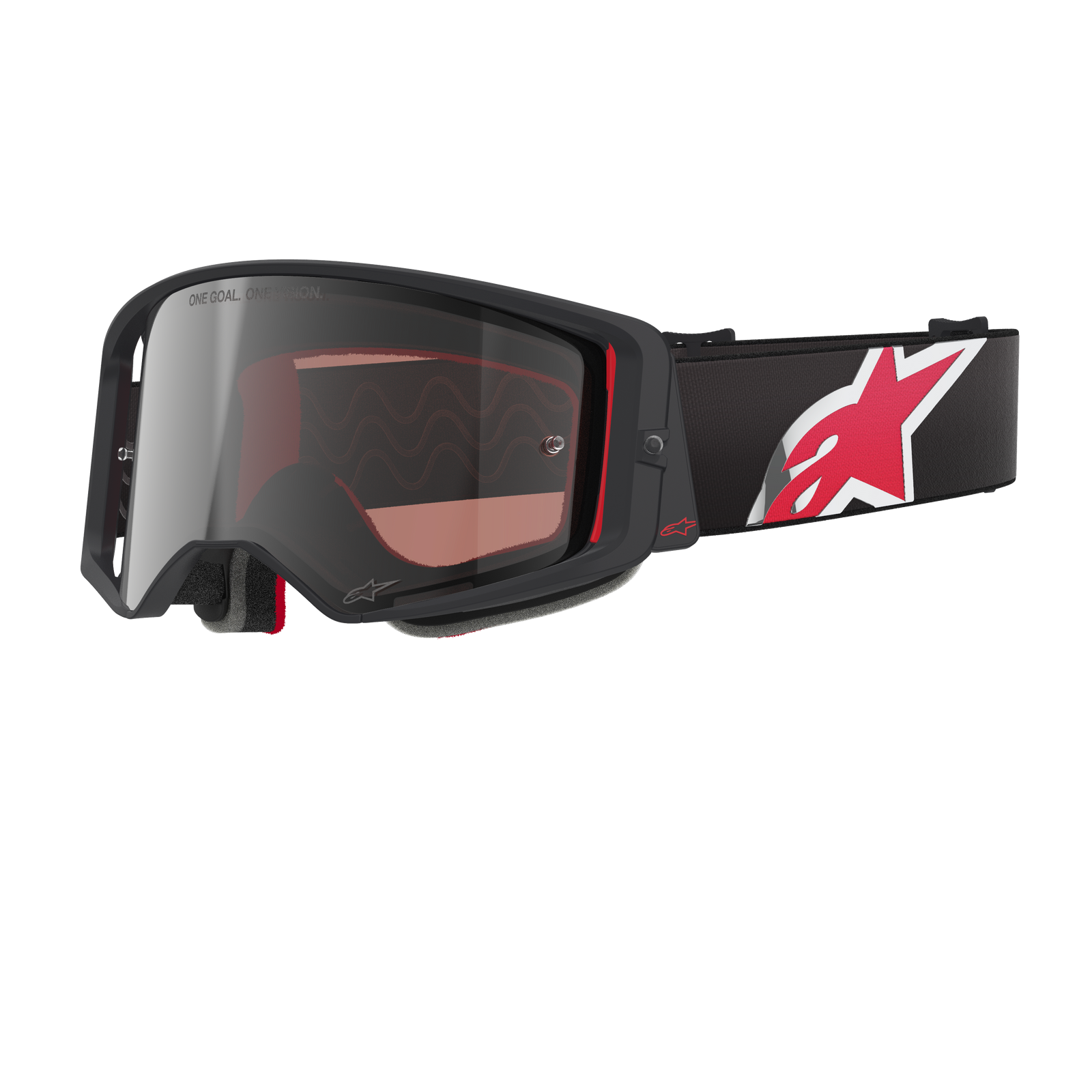 Alpinestars Supertech Corp Goggles Absolute Vision- Black Red Mirror Silver