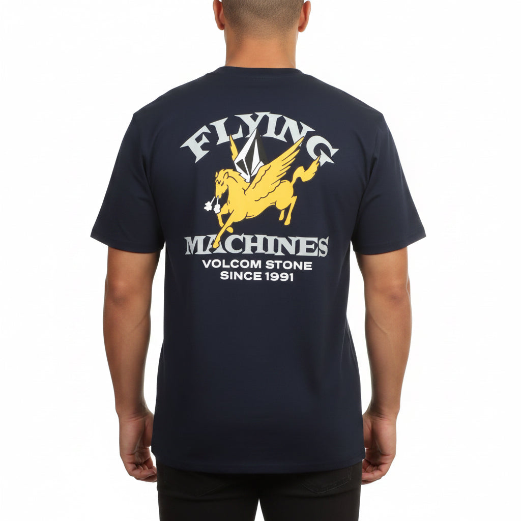 Volcom Flying Machine T-Shirt - Marine