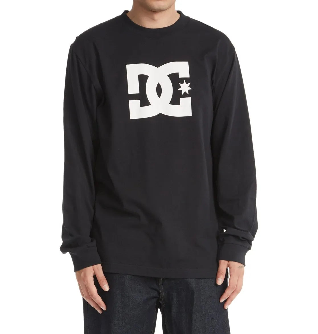 DC Star Logo LS T-Shirt - Black