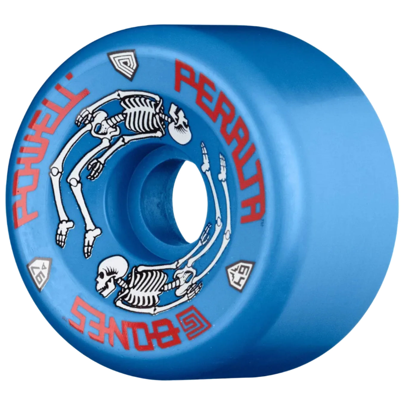 Powell Peralta G-Bones Skateboard Wheels 64mm 97a - Blue(4 pack)