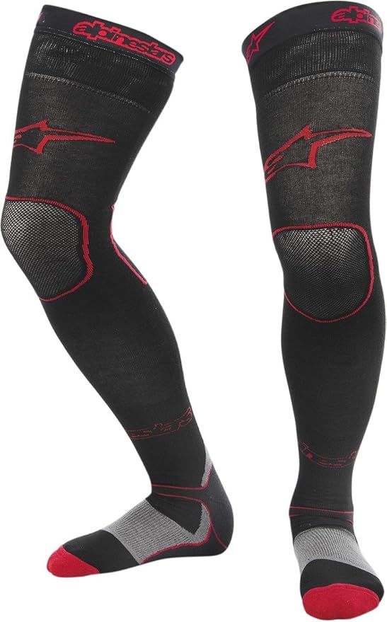 Alpinestars Knee Brace Socks - Red/Black/Gray