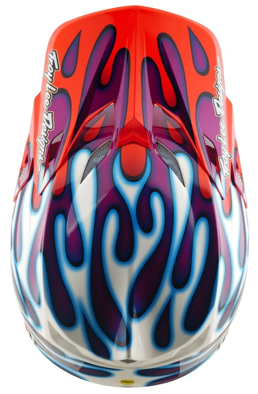 Troy Lee Designs SE5 Composite Mips Helmet - Overspray Violet/White