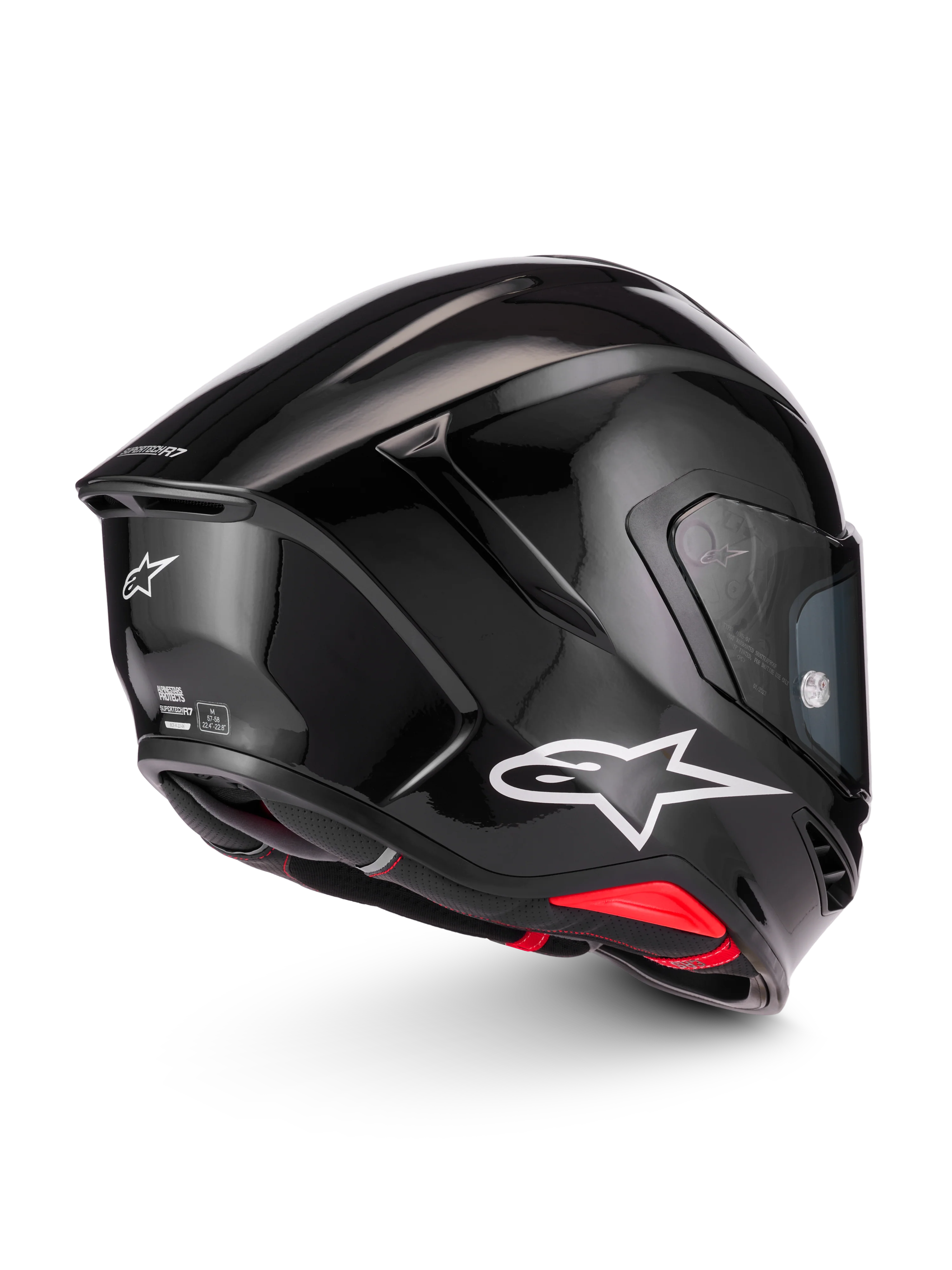 Alpinestars S-R7 Solid Helmet - Black Glossy