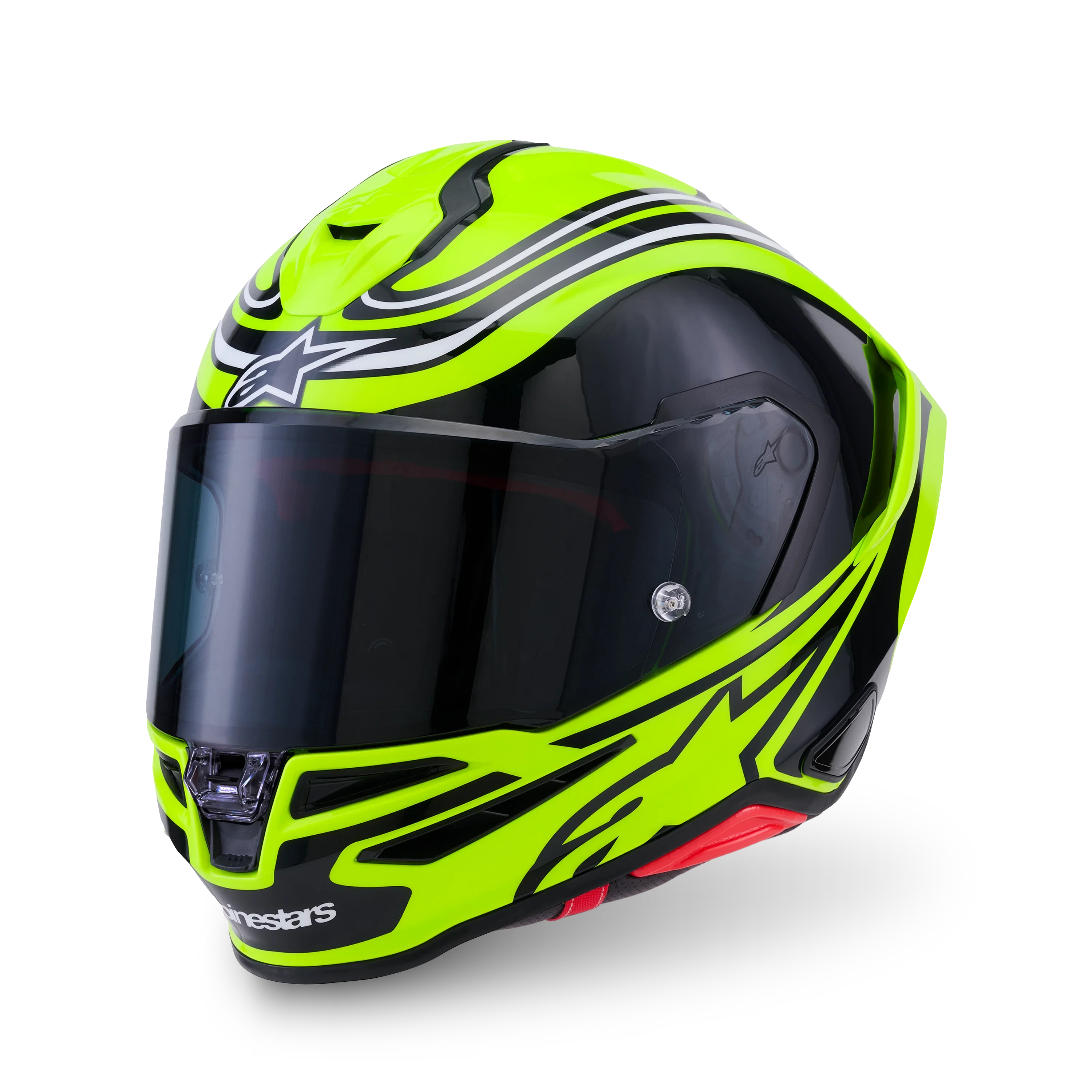 Alpinestars S-R7 Zeal Helmet - Yellow Fluo/Black/White Glossy