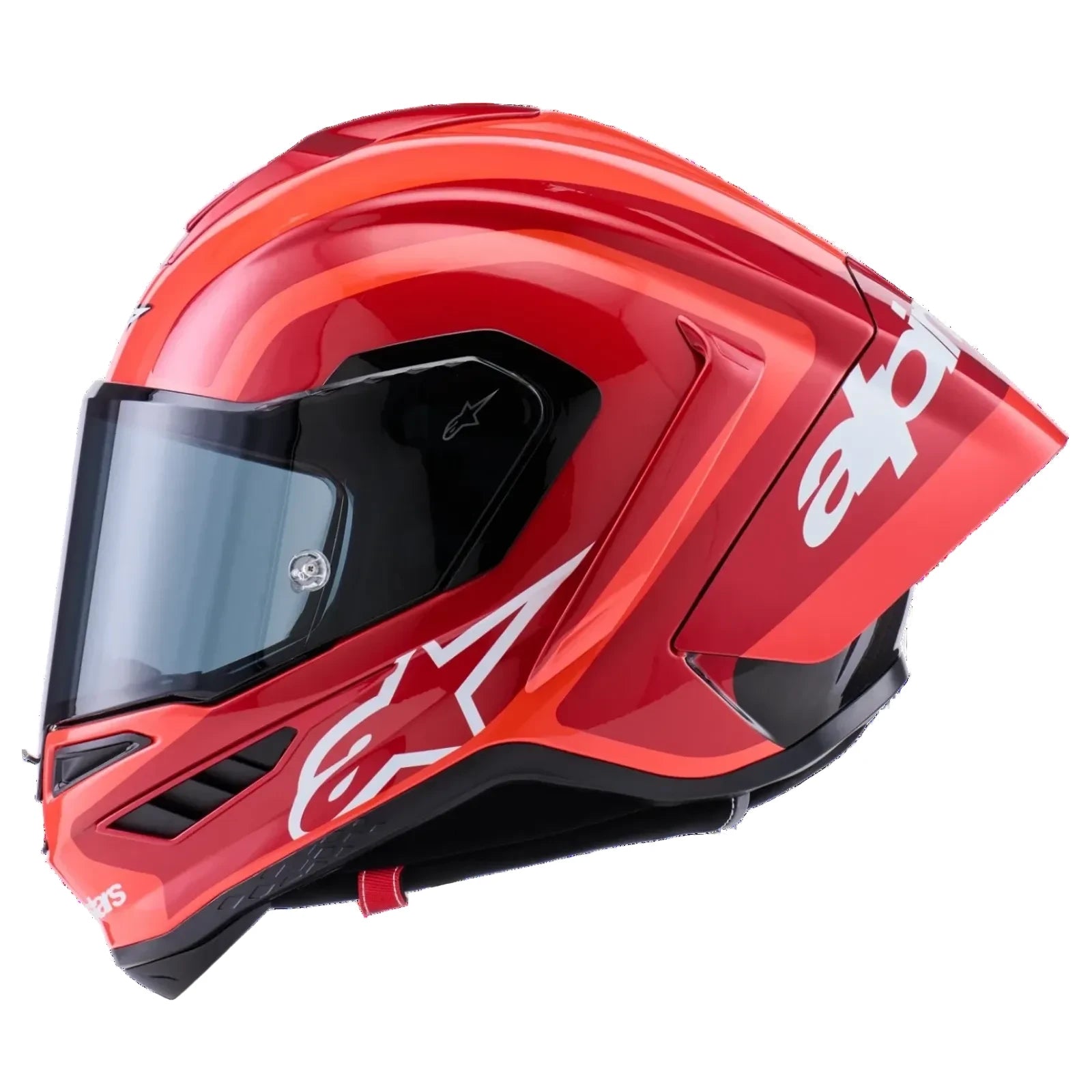 Alpinestars Supertech R10 Arius Helmet - Black/White/Double Red Glossy
