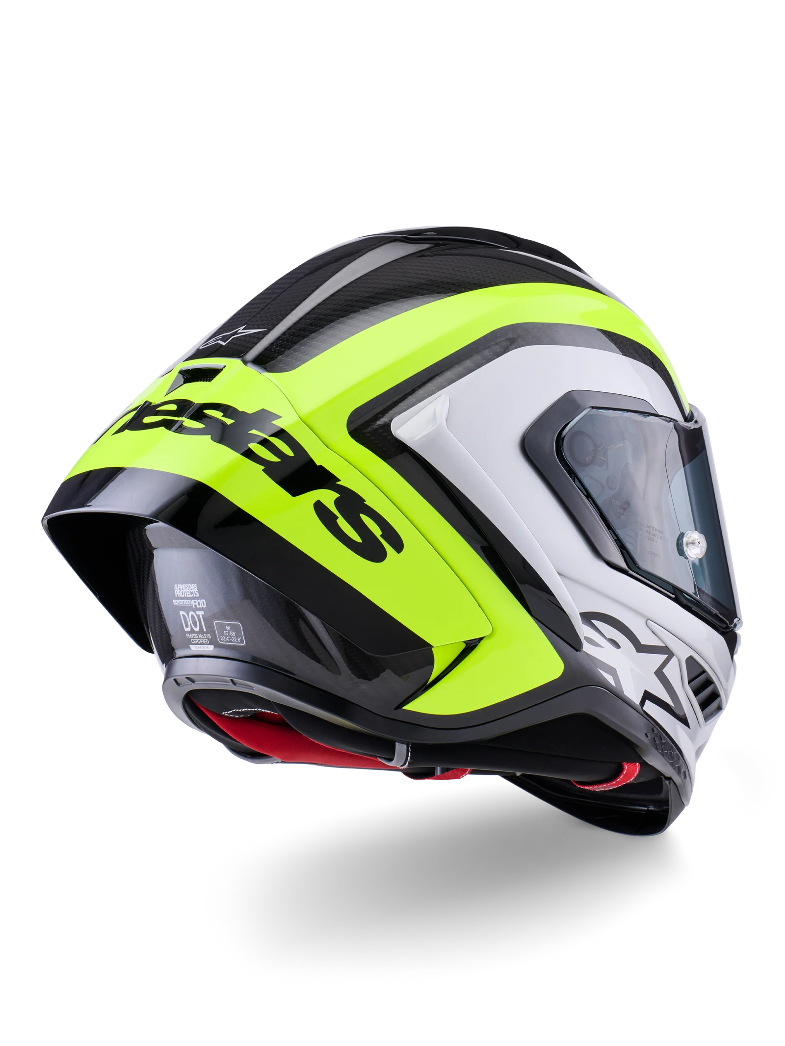 Alpinestars Supertech R10 - Black/Silver/Yellow Fluo Glossy