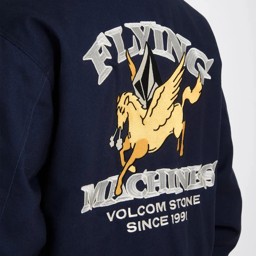 Volcom Flying Machines Bomber Jacket - Navy