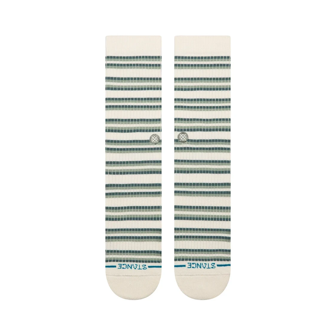 Stance Multistripe Ribbed Crew Socks - Ice Berg