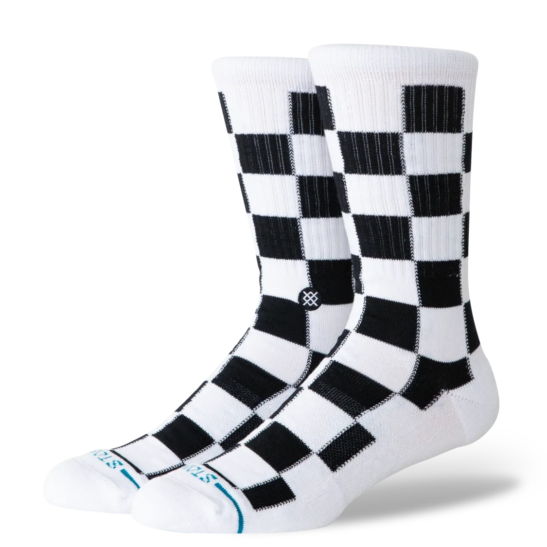 Stance Dance Floor Crew Socks - Black/White