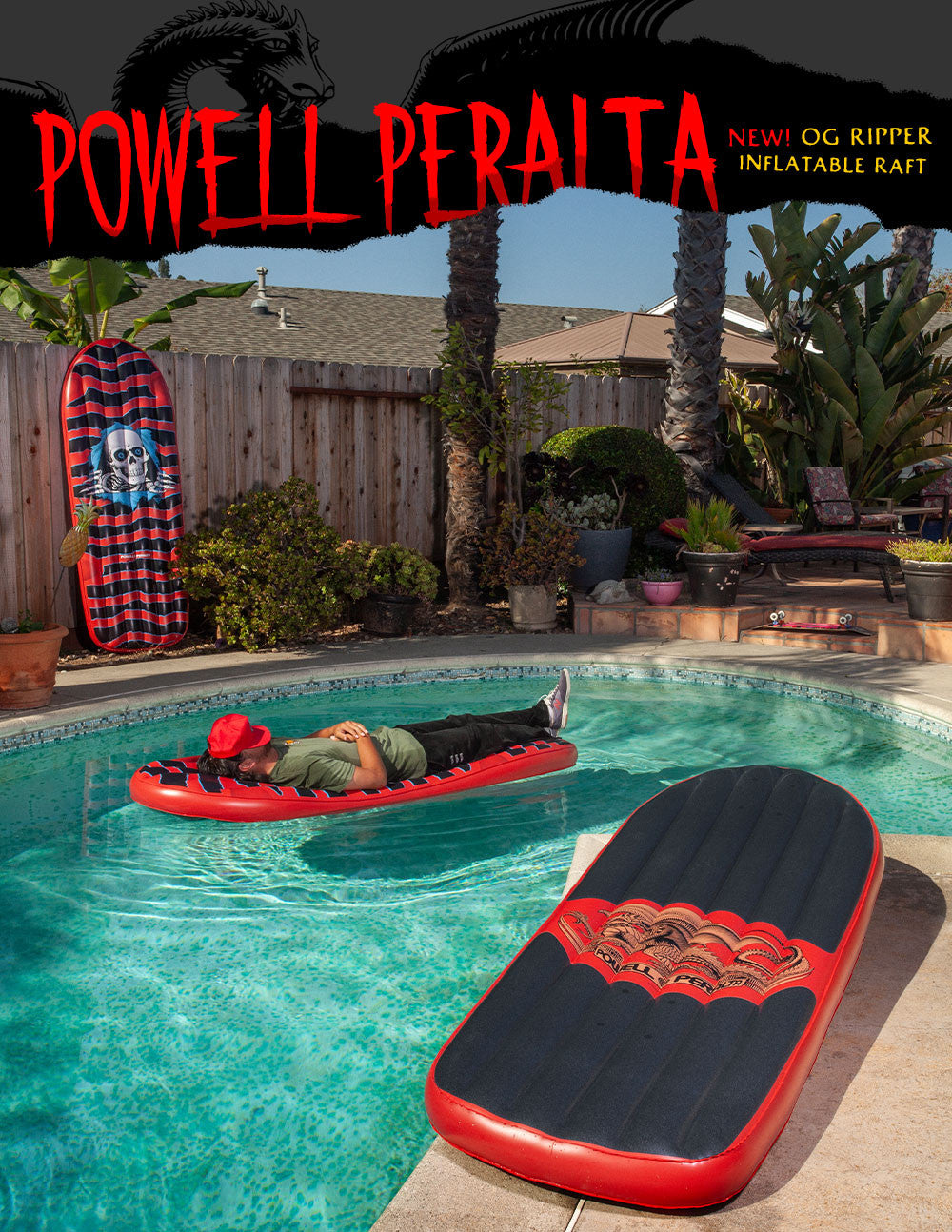 Powell Peralta Ripper Raft Red