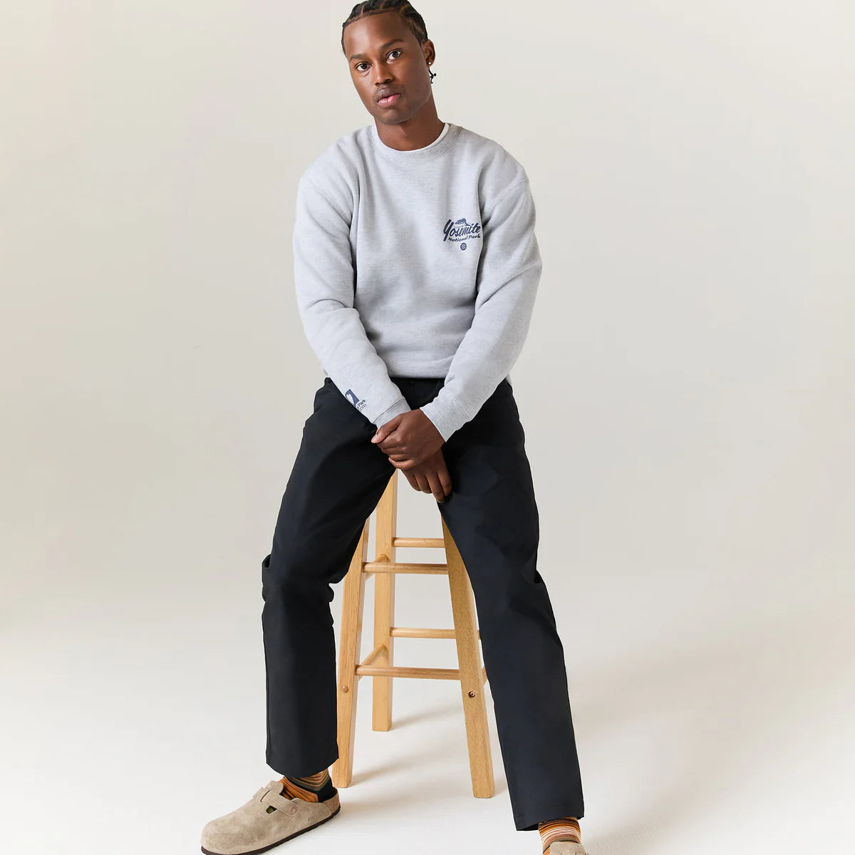 Stance National Parks Crewneck - Heather Grey