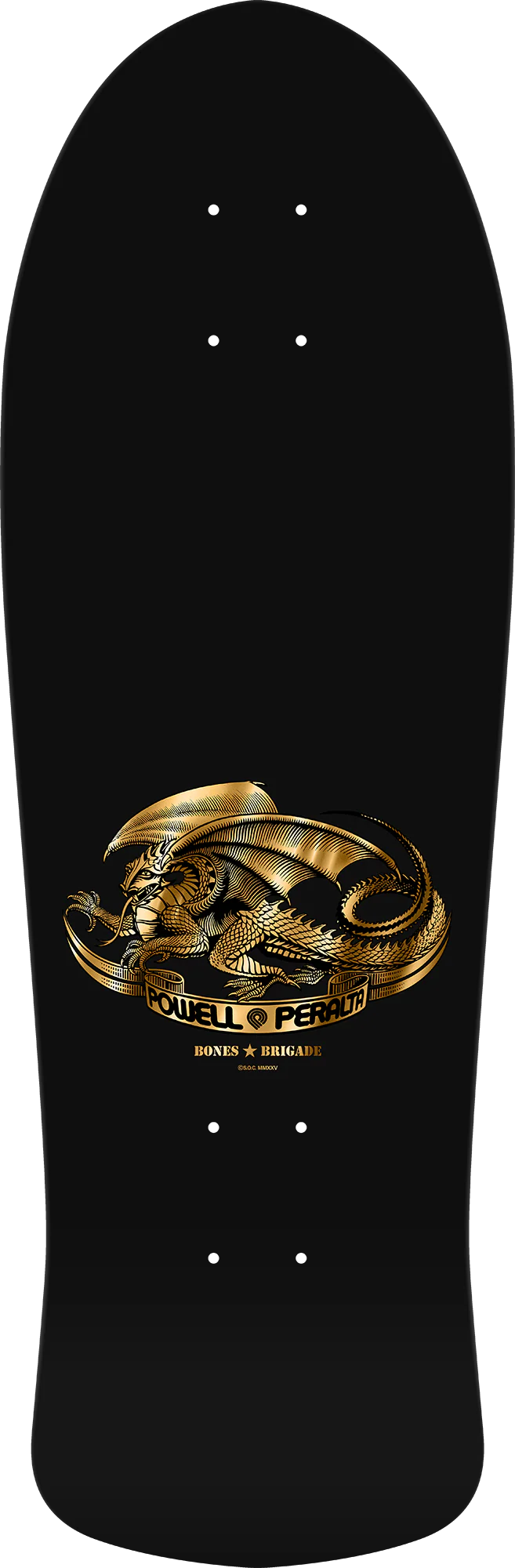 Bones Brigade 16 Series Limited Edition Lance Mountain Deck - Black/Gold Foil