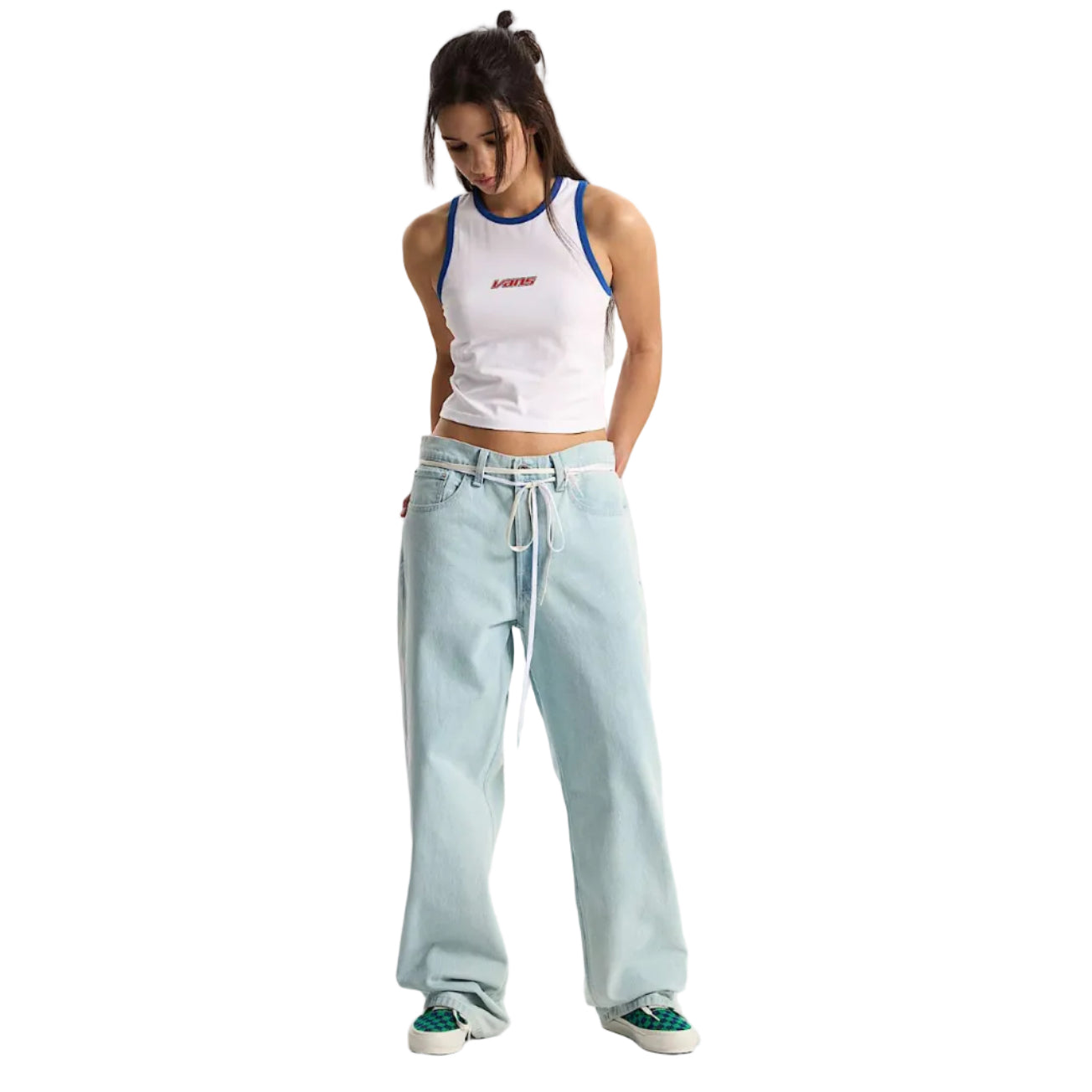 Vans Jean ample Check-5 - Bleu glacier