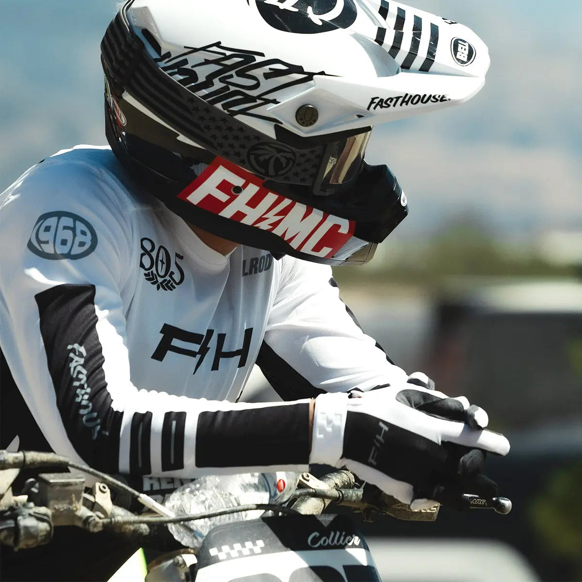 Fasthouse Elrod React Jersey - White/Black