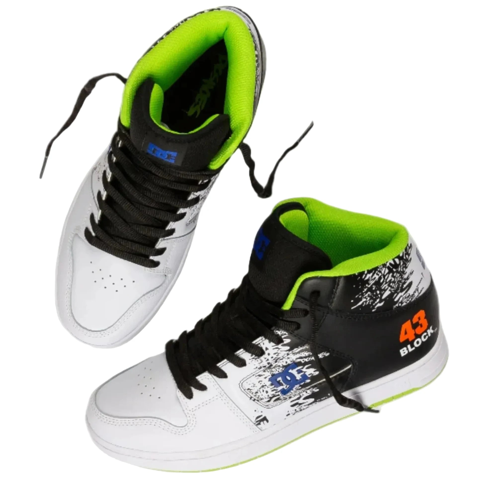 DC Ken Block 43i Manteca High - Zwart/Wit/Groen