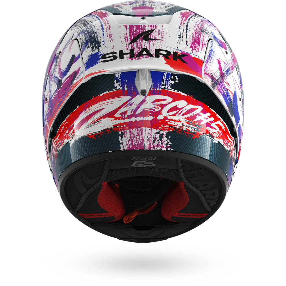 Shark Aeron Gp FIM Racing #1 Zarco Replica Signature Helmet - Carbon White Violet