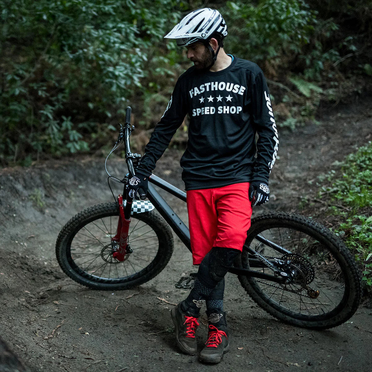 Fasthouse Crossline MTB Short - Red