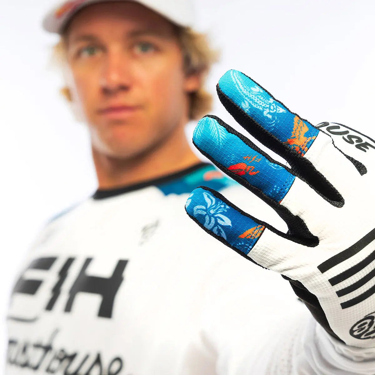Fasthouse Saguaro TB Island Hopper Gloves - White