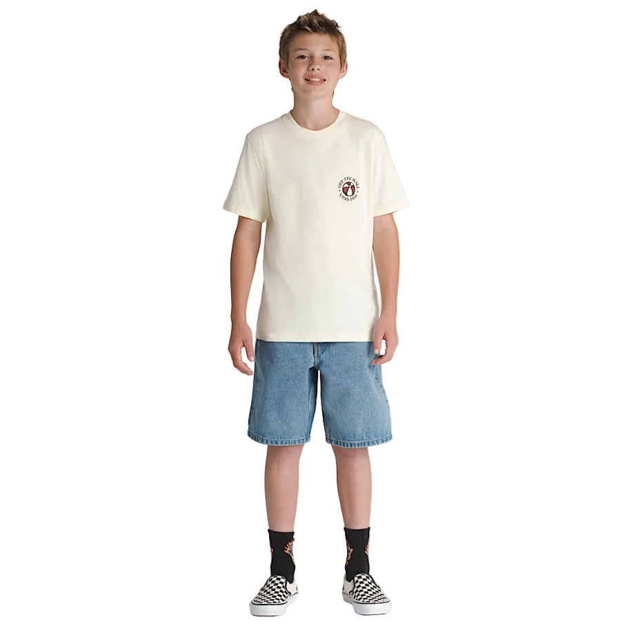 Vans Kids Check-5 Baggy Denim Shorts - Stonewash Blue