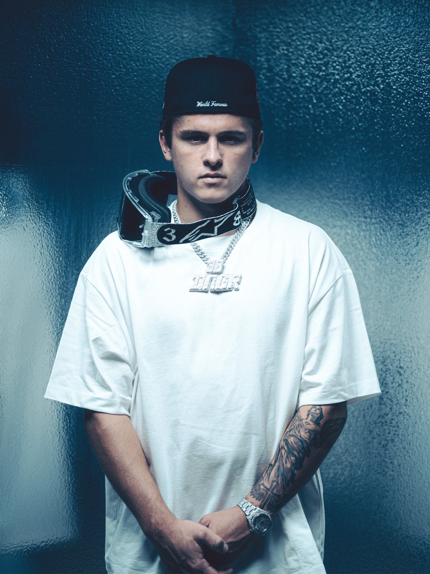 Alpinestars Limited Edition DNGR38 XXV Supertech Vision Goggle - Silver Black Mirror Silver