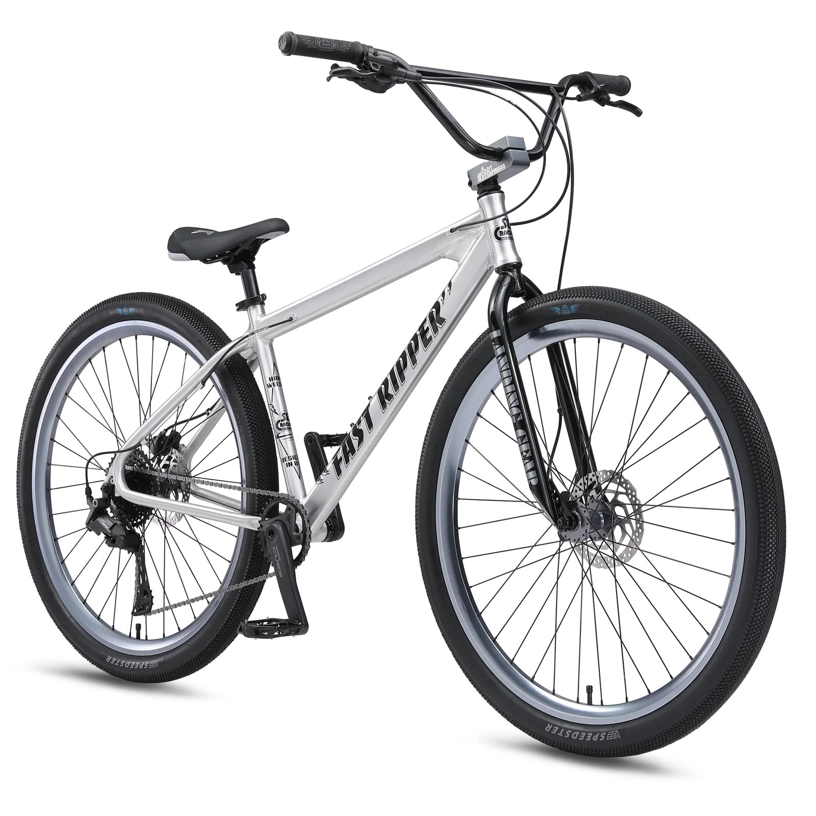SE Bikes Fast Ripper 29" Complete Bike - Ball Burnished Silver