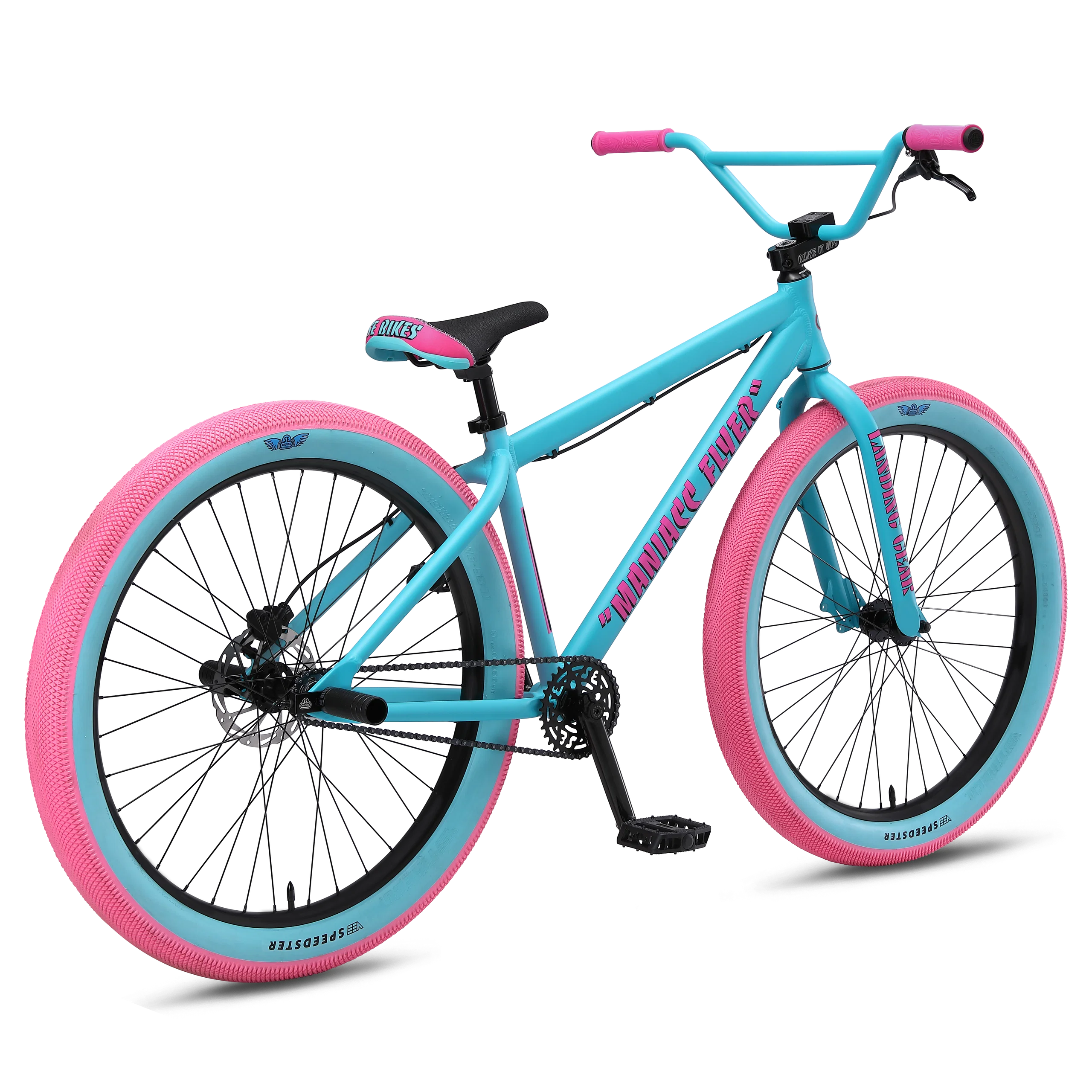 SE Bikes Maniacc Flyer 27.5" Complete Bike - Aqua Bubblegum